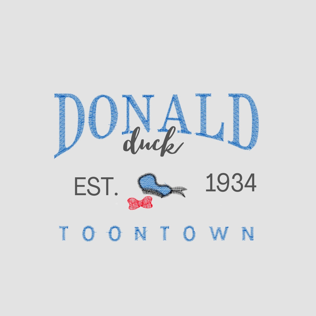 Donald Embroidered White Hoodie