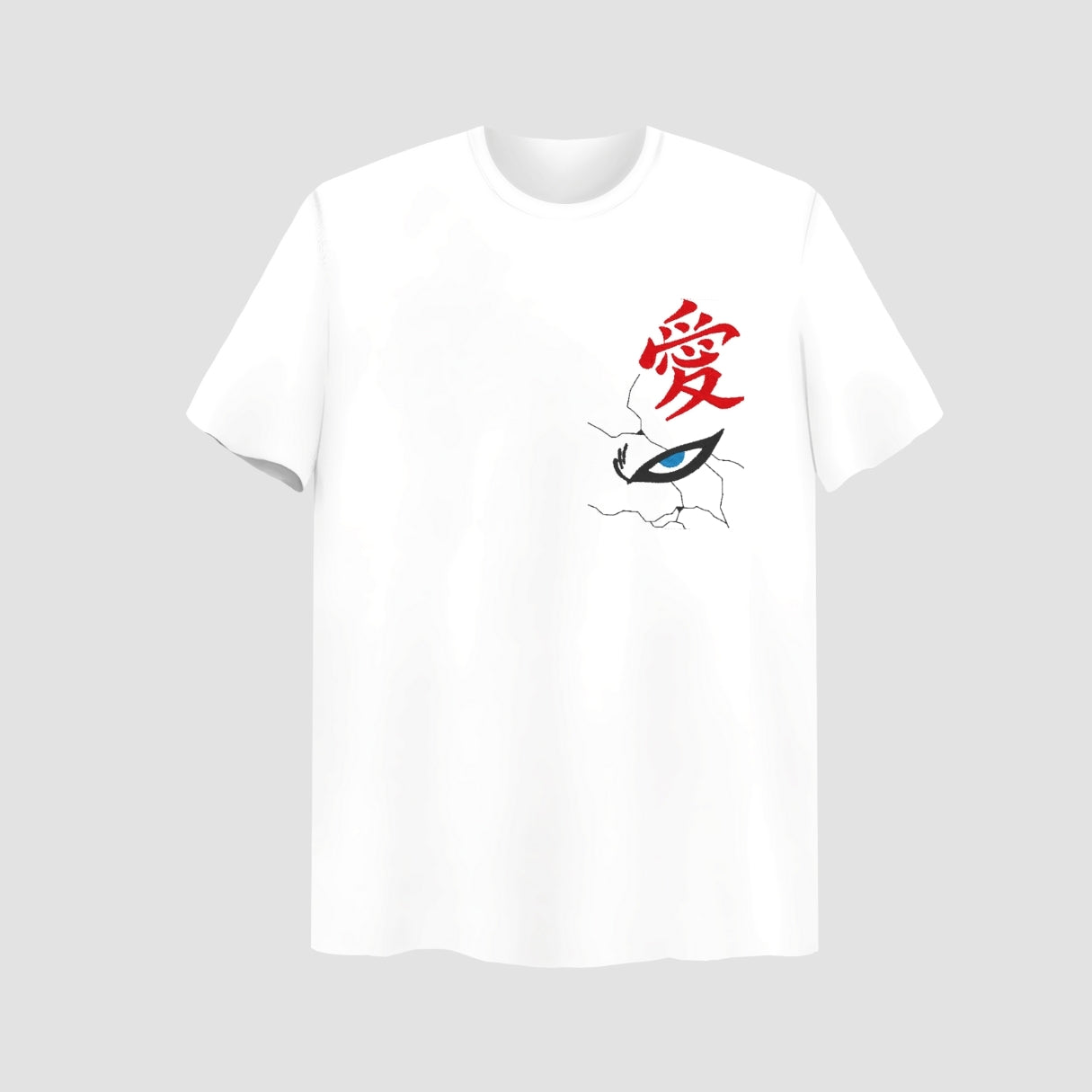 Gaara Embroidered White Oversize T Shirt